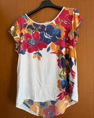 Maglia desigual stampa fiori