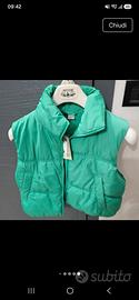 Gilet piumino verde cropped HM divided XS