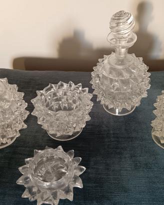 4 oggetti vetro rostrato Murano. BAROVIER
