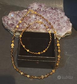 collana+bracciale cuoricini ematite