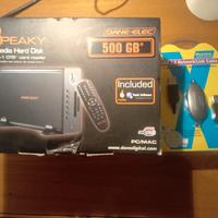 Hard disk multimediale 500 MB+cavo collegamento PC