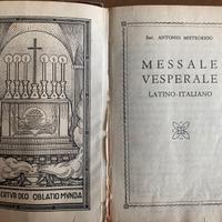 Messale Vesperale latino italiano 1955