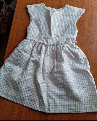 Abito elegante da cerimonia Chicco bianco broccato
