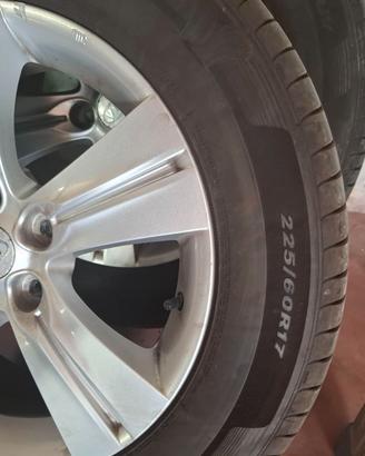 gomme 225/60/17 su cerchi kia