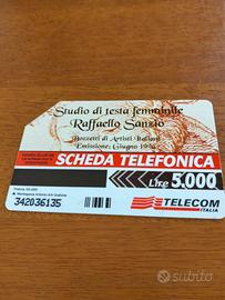 rara scheda telefonica Telecom Italia 