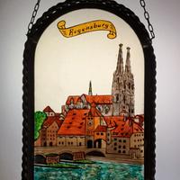 Icona anni 80 in vetro dalla Germania