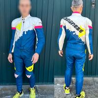 Tuta moto pelle Dainese, mod Road X2, tg. 48, uomo