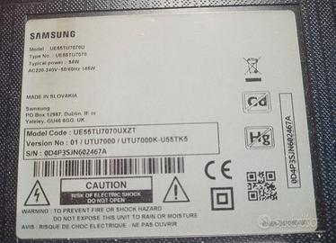 Samsung TV 55" - Ricambi - Mod:UE55TU7070UXZT  
