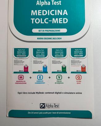Libri Test di Medicina/Odontoiatria/Veterinaria