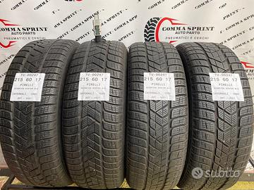 4 pneumatici 215/60 r17 pirelli invernali 80%