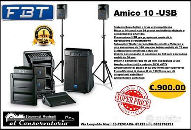 Impianto audio FBT mod.Amico10 usb