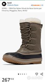 SCARPONCINI SOREL NEVE UOMO 