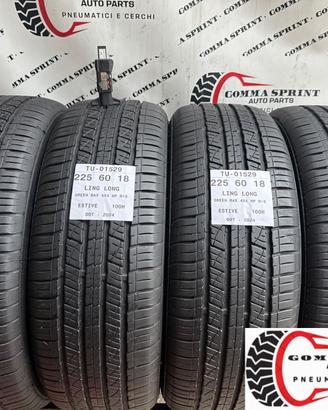 4 PNEUMATICI 225/60 R18 LING LONG ESTIVE 85%