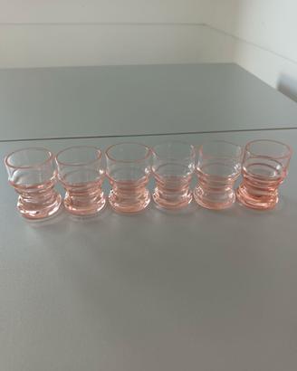 Bicchierini per liquori vintage anni 50