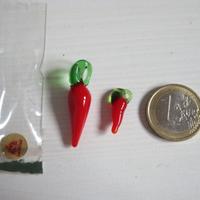2 Peperoncino in vetro soffiato.