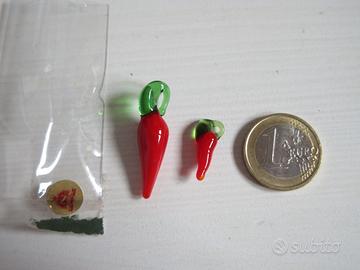 2 Peperoncino in vetro soffiato.