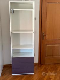 Mobile/libreria con cassetti