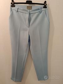 pantalone celeste chiaro taglio classico 