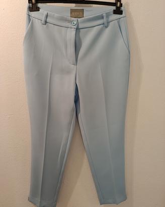 pantalone celeste chiaro taglio classico 