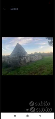 Trullo da ristrutturare e ampliare con un ettaro d