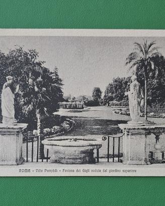 Cartolina antica viaggiata ROMA VILLA PAMPHILY