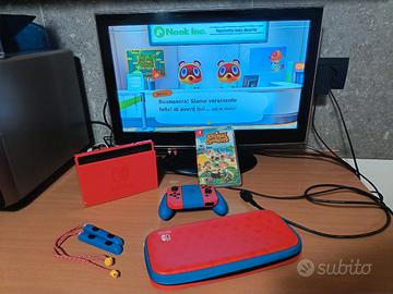 Nintendo switch Edizione Mario Red and blue 