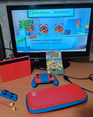 Nintendo switch Edizione Mario Red and blue 