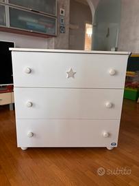 Cassettiera bambini per cameretta pali