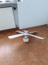lampadario luce con ventola 