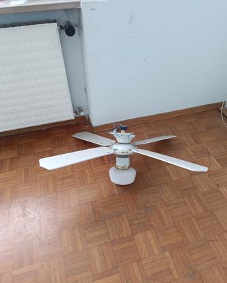 lampadario luce con ventola 