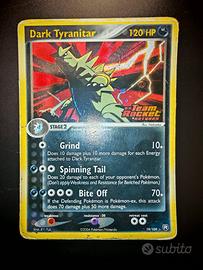Carta Pokemon Dark Tyranitar rara holo stamped