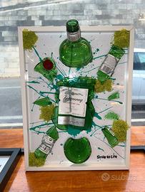 quadro moderno 3d gin tanqueray 