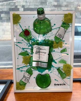 quadro moderno 3d gin tanqueray 