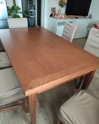 Tavolo allungabile in rovere