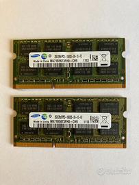 RAM 2x2 GB Samsung DDR3L-1333 SODIMM 1.35V