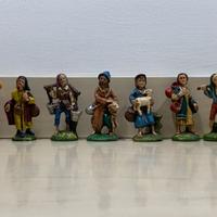 Presepe: 7 statuine italiane anni '60 in gesso