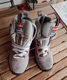 Scarponi trekking in camoscio taglia 36,5