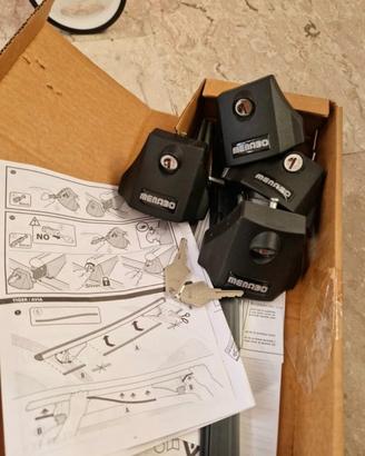 Baule box bagagliaio tetto più barre trasversali
