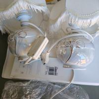 copia di  lampade anni 70  in ceramica 