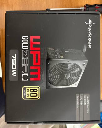 Sharkoon WPM Gold Zero 750W, 80 Plus Gold