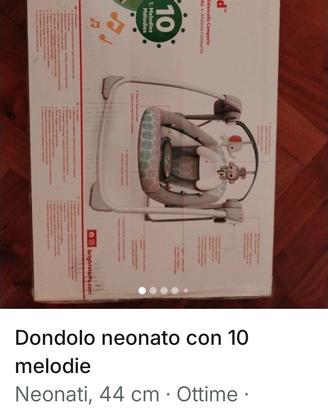 Dondolo neonato con  10 melodie