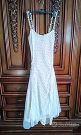 Abito estivo lungo  in tulle floreale taglia 44
