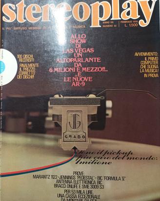 rivista STEREOPLAY numero 52 febbraio 1978