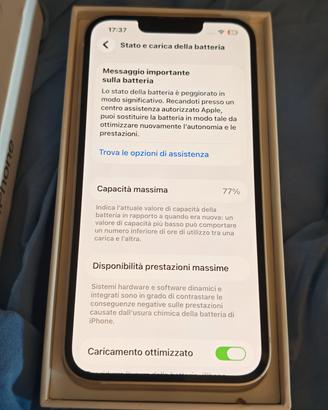 iPhone 13 128gb bianco tutto originale 