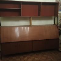 mobile con letto e libreria