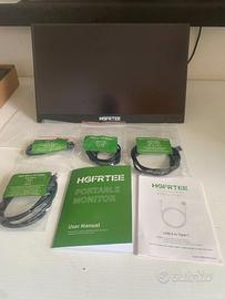 Monitor portatile Touch + Miracast Dongle WI-FI