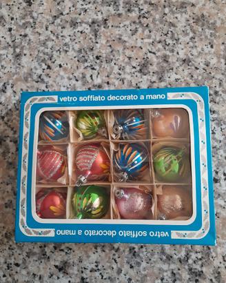 Palline di natale vetro soffiato anni ‘60