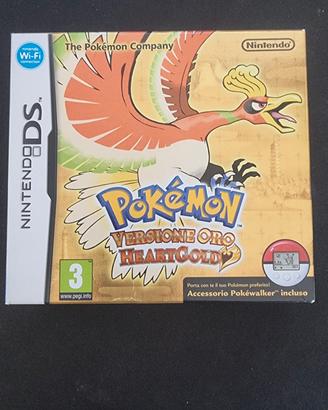 pokemon heart gold scatola cartone + pokewalker