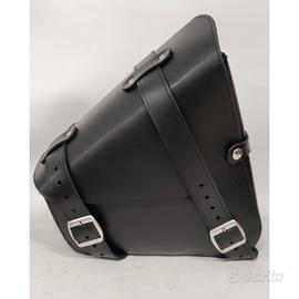 Borsa Diagonale Montana in Pelle per Custom Moto