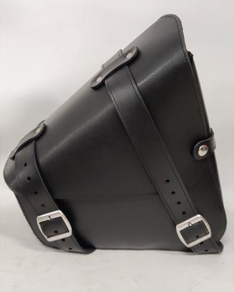 Borsa Diagonale Montana in Pelle per Custom Moto